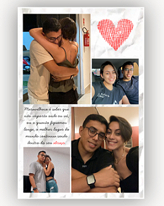 Quadro Polaroid Personalizado Dia dos Namorados 10x15
