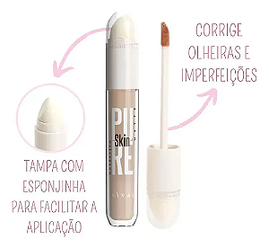 Corretivo Matte Pure Skin com Aplicador - Vivai