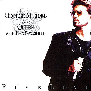 GEORGE MICHAEL & QUEEN WITH LISA STANSFIELD - FIVE LIVE- LP
