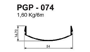 CG-074 (PGP-074) tampa click guarda corpo panorama 1,60 kg barra 6,00 ml