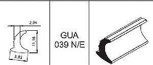 GUA-039-GUARNICAO EPDM CUNHA 9,5 X 2,5 2 FRISOSP/ VIDRO(ROLO 50 MTS)