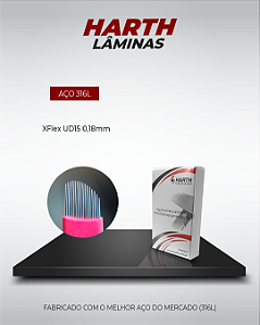 Lâminas Harth xFlex UD15 - 0,18mm ORIGINAL - 10 peças (VALIDADE: 12/2025)