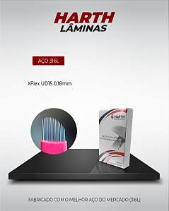 Lâminas Harth xFlex UD15 - 0,18mm ORIGINAL - 10 peças