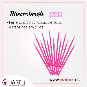 Microbrush Rosa - 100 Unidades