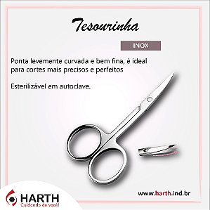 Tesoura Inox para Sobrancelhas - Tesourinha