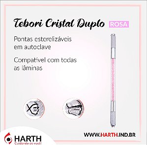Tebori Cristal Duplo Rosa