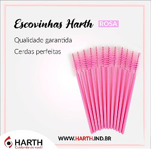Escovinhas Descartáveis Rosa - 50 Unidades