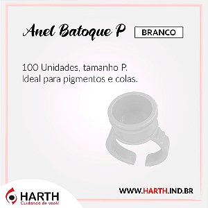 Anel Descartável P 100 Unidades - Branco
