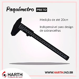 Paquímetro de Plástico Preto