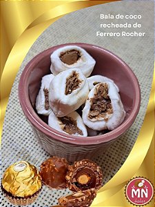 Kg da Bala de coco tradicional com recheio de Ferrero Rocher com 150 balas