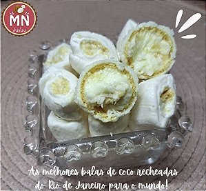 Kg da Bala de coco tradicional com recheio de Raffaello com 150 balas