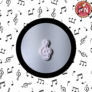 Kit com 50 balas de coco nota musical ou clave musical modelo 1