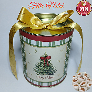 Unidade da tubolata de natal pinheiro verde 11 cm x 9 cm de natal com 15 balas recheadas (escolher sabor) no tamanho normal