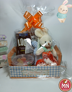 Unidade da Caixa Caixote 16,5 cm x 10,5 cm x 4,5 cm de Páscoa Kids menino