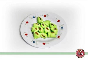1/2 Kg da bala de coco tradicional de menta com recheio de brigadeiro chocolate com 75 balas