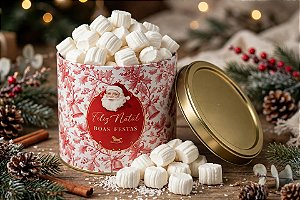 Unidade da Tubolata de Natal Rígida Nostalgia Composé no tamanho 16,5 cm x 18 cm com 20 balas de coco tradicionais tipo comum artesanais