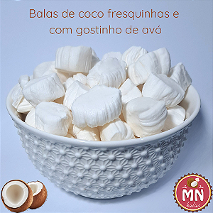 Kg da bala Tradicional branca tipo comum com 150 balas MAIS VENDIDA!