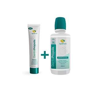 DentalPrópolis® Gel Dental + Antisséptico Bucal de Propolis Verde