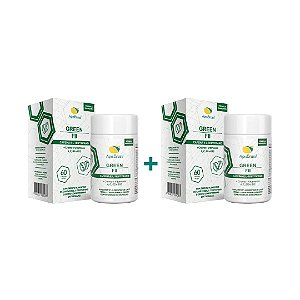 GREEN FII CAFEÍNA + L TRIPTOFANO - 60 Cápsulas - COMPRE UM E GANHE OUTRO
