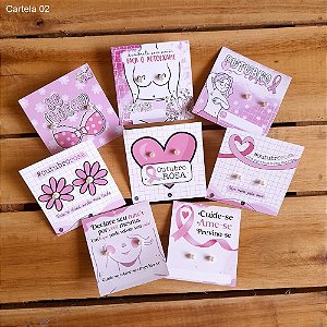 Edição Especial Outubro Rosa 6 Cartelas por kit
