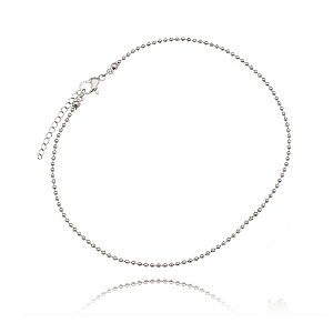 Pulseira em Aço Inox 316L Bolinha 2,5mm
