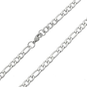 Corrente em Aço Inox Elo 3x1 Figaro