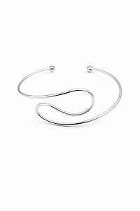 Bracelete em Aço Inox onda dupla