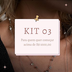 Kit Para revenda Joias em Aço Expansão Composto Por 107 peças