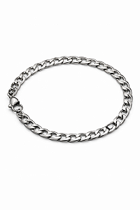 Pulseira Grume 5mm Aço Inox 316L