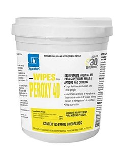 Panos Umedecidos Desinfetante Wipes Peroxy 4D ( 125 Unid ) - Spartan