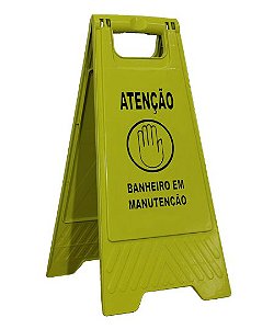 Placa de Sinalização Banheiro em manutenção - Certec