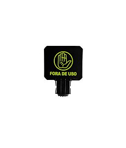 Placa Sinalizadora Para Cone Padrão  Fora de Uso - Bralimpia