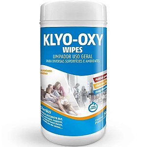 Limpador de Uso Geral Klyo Oxy Wipes Floral  (50 lenços) - Renko