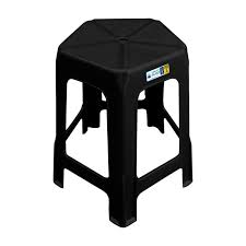 Banqueta Plástica Liberty 5P Preta