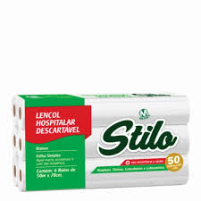 Lençol Hospitalar Descartável 70cm 6x50m Celulose Stilo - Meyors