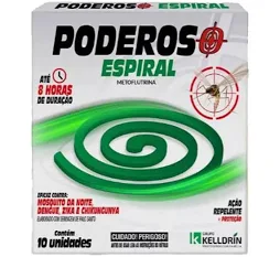 Espiral Metoflutrina c/ 10 unid - Poderoso