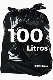 Saco Lixo Preto Super Reforçado 100L unid