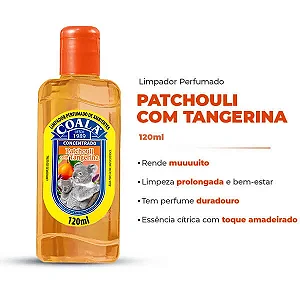 Limpador Perfumado Coala Conc Patchouli Com Tangerina 120ml