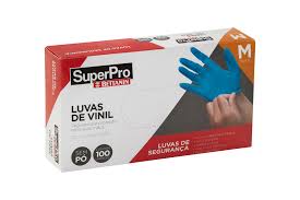 Luvas TPE Descartáveis Azul M - bettanin Superpro