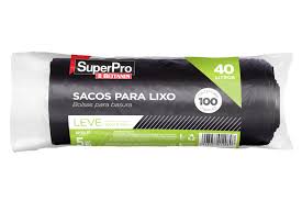 Saco Lixo 40L Leve Rolo c/ 100unid - Superpro