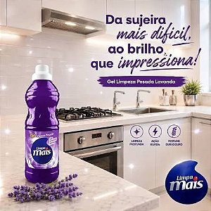 Sabão Gel Lavanda 1L - Limpa Mais