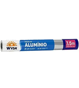 Papel Aluminio 7,5m x 30cm Wyda