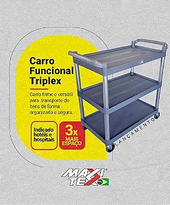 Carro Funcional Triplex 2082923 - Maxitex