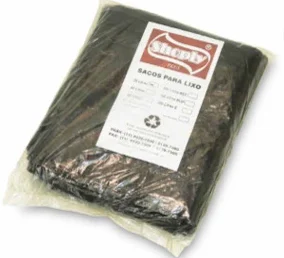 Saco Lixo Multipop Preto 20L Multipop 100x1 40x50