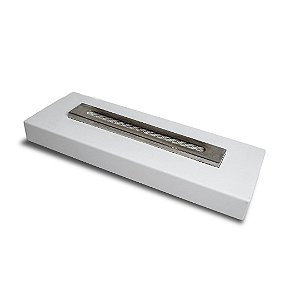 Lareira Ecológica Slim Aço Branca