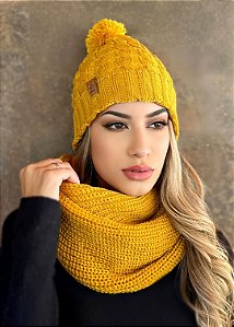 Conjunto Gorro e Gola Joelma