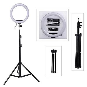 Ring Fill Light - 26cm - Usb 120 Leds com suporte para celular e tripé de 1,60CM (10'' polegadas)