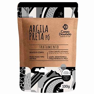 ARGILA PÓ PRETA POUCH 100G