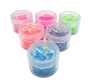 Glitter Flakes Coloridos 2,5G - King Nails