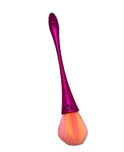 PINCEL ESPANADOR FÚCSIA CERDAS COLORIDAS PARA UNHAS - KING NAILS